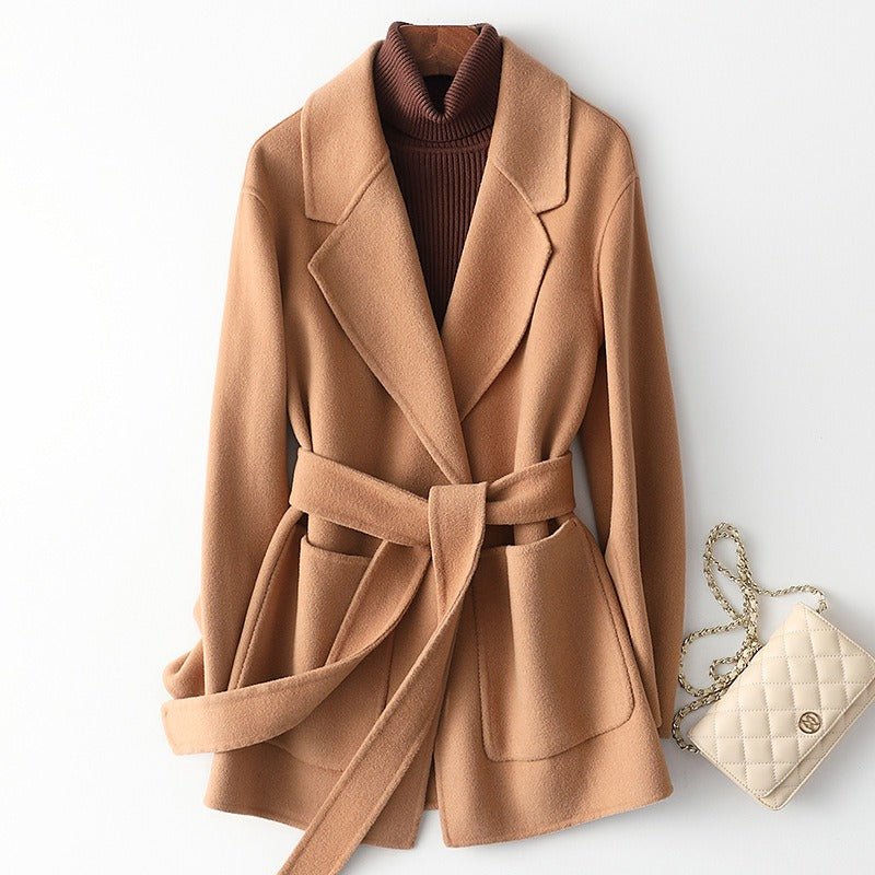 Cashmere Power Jacket™ — Command Every Room with Unstoppable Confidence and Soft Sophistication (Camel XS) - | Zavonix