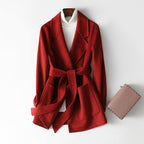 Cashmere Power Jacket™ — Command Every Room with Unstoppable Confidence and Soft Sophistication (Red XS) - | Zavonix