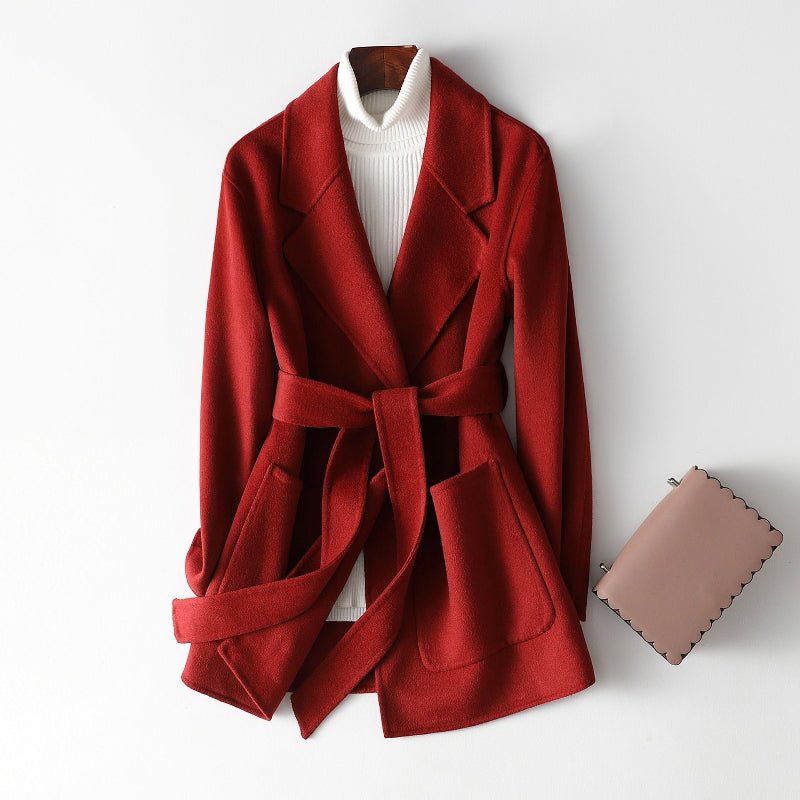 Cashmere Power Jacket™ — Command Every Room with Unstoppable Confidence and Soft Sophistication (Red XS) - | Zavonix