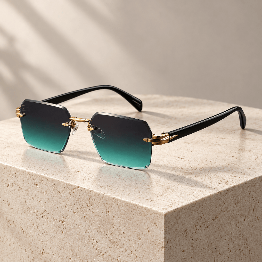 Cassiel Rimless Sunglasses Green image 1