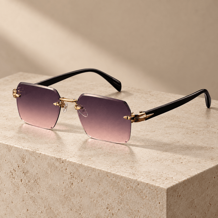 Cassiel Rimless Sunglasses Pink image 4