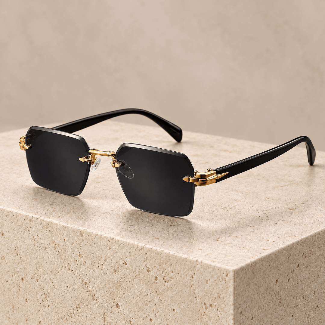 Cassiel Rimless Sunglasses Black image 5