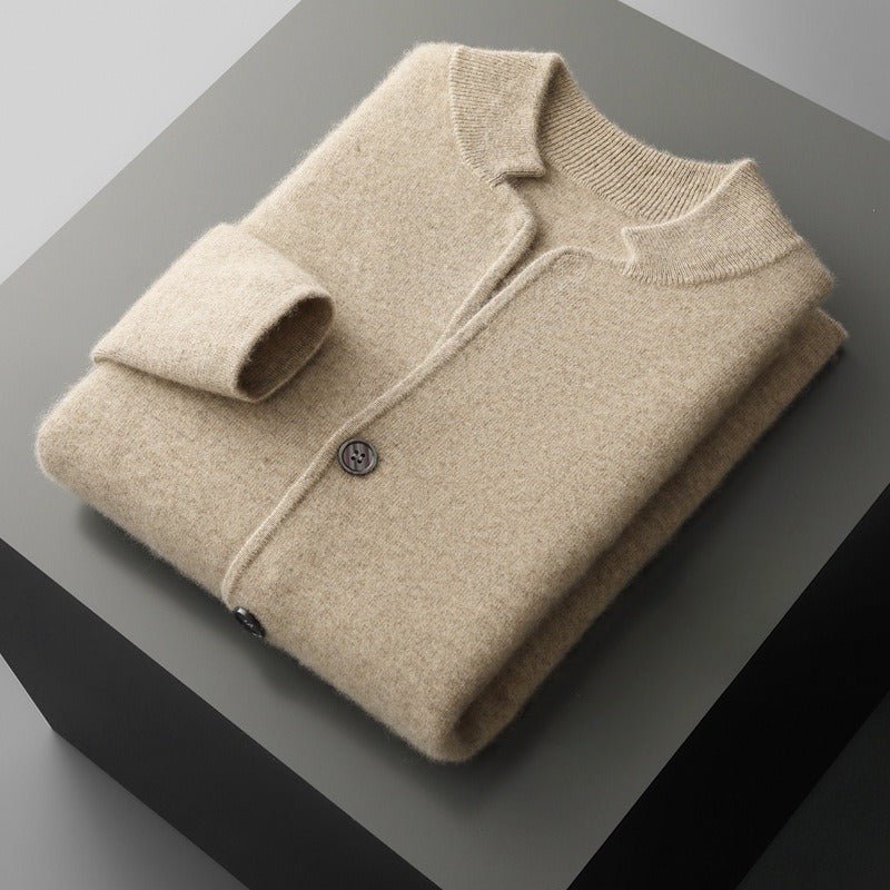 CASTELLO CASHMERE CARDIGAN (Beige XS) - | Zavonix