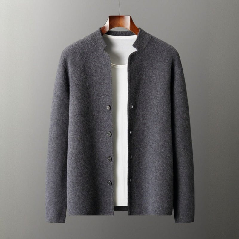 CASTELLO CASHMERE CARDIGAN (Gray XS) - | Zavonix