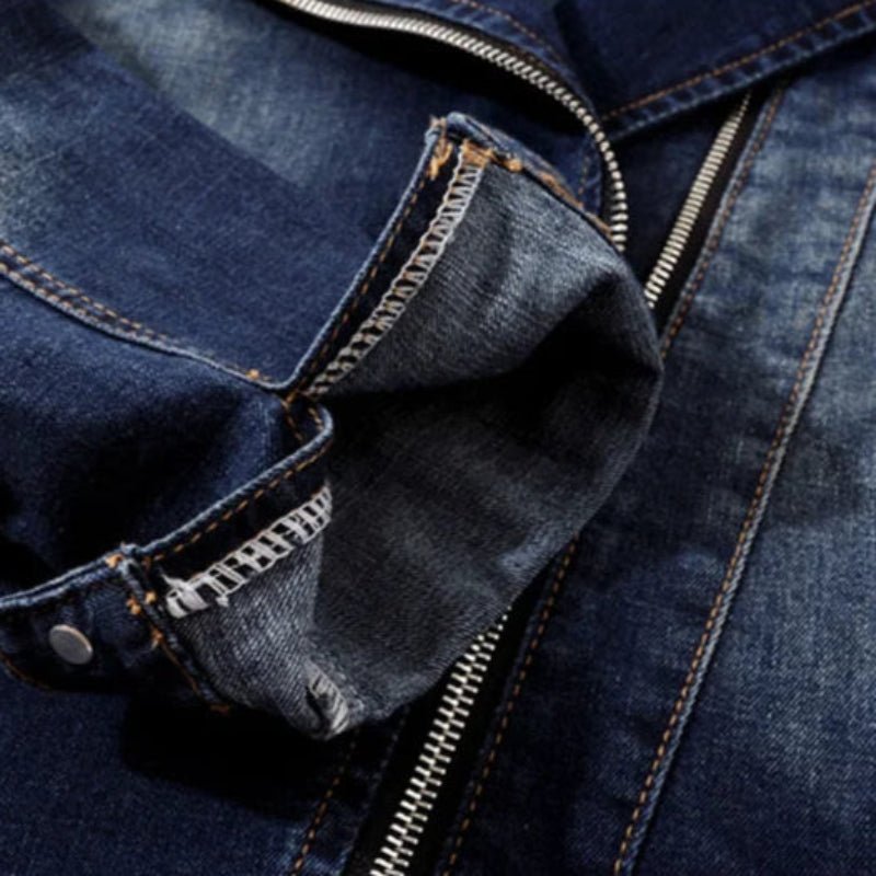 Casual Cotton - Rich Denim Jacket with Bold Rebellious Style - Zavonix