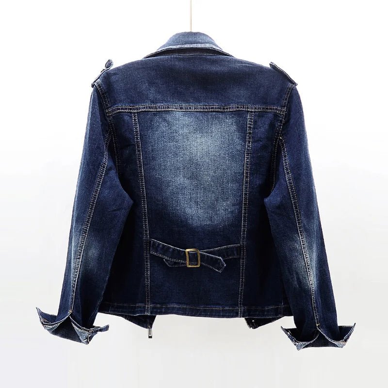 Casual Cotton - Rich Denim Jacket with Bold Rebellious Style - Zavonix