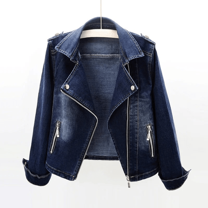 Casual Cotton - Rich Denim Jacket with Bold Rebellious Style - Zavonix