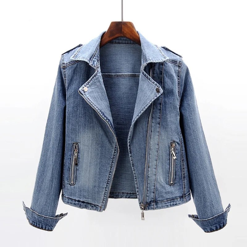 Casual Cotton - Rich Denim Jacket with Bold Rebellious Style - Zavonix