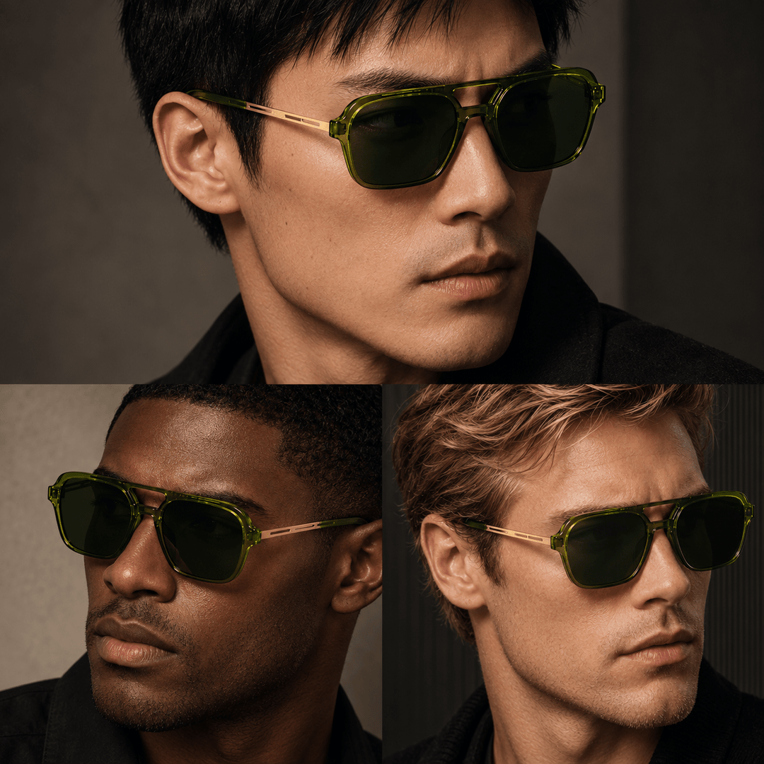 Cavell Aviator Sunglasses Green image 2
