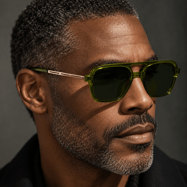 Cavell Aviator Sunglasses Green image 3