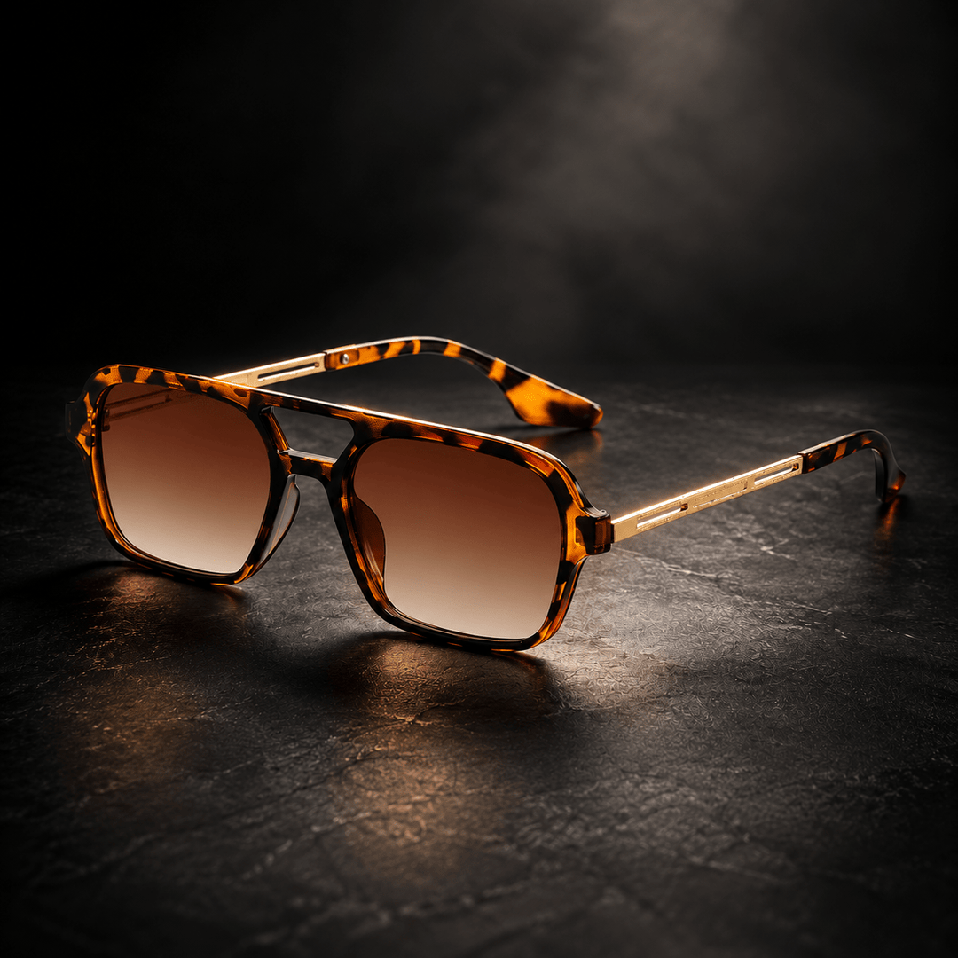 Cavell Aviator Sunglasses Leopard image 4