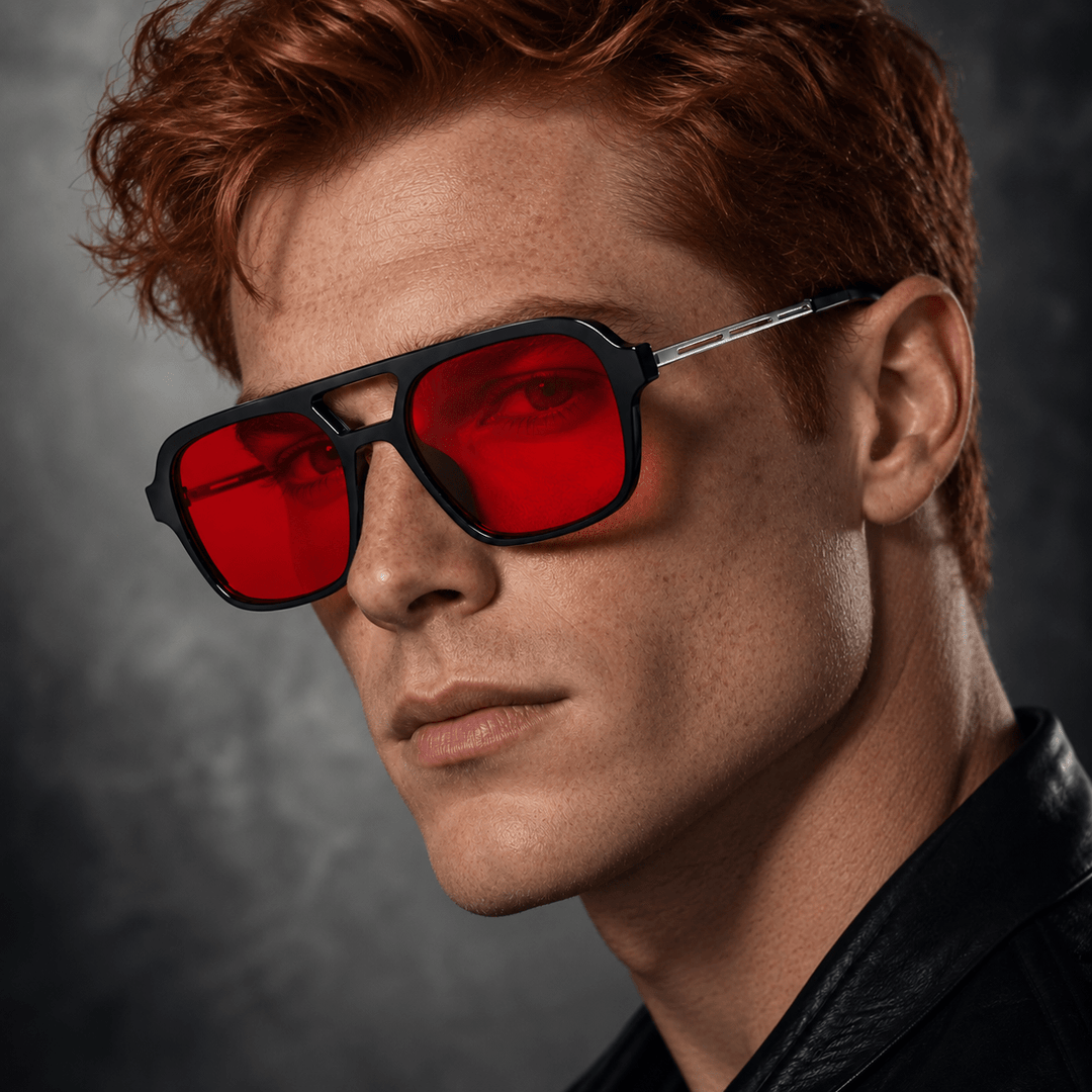 Cavell Aviator Sunglasses Red image 7