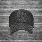 "Cavendish" Leather Cap (Black ) - | Zavonix