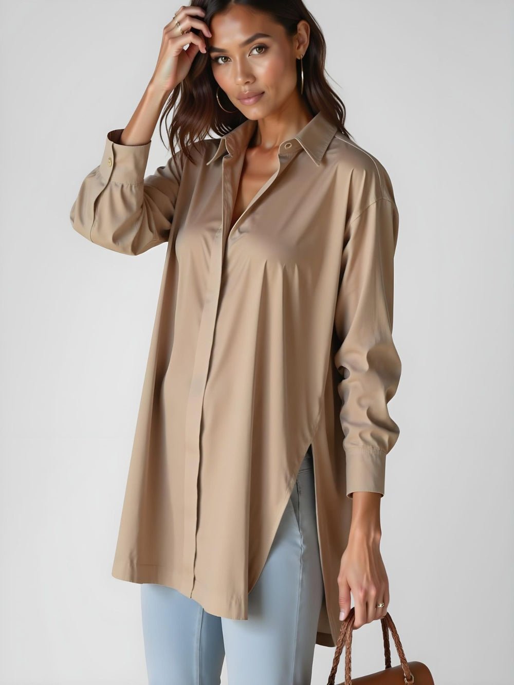 Celestara Blouse (Beige S) - | Zavonix