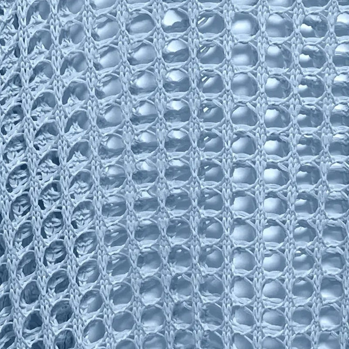Celeste Airy Crochet Knit Top Product Image 09