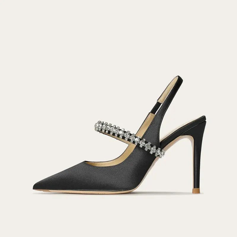 Celestine Crystal-Strap Slingback Heels product image 2