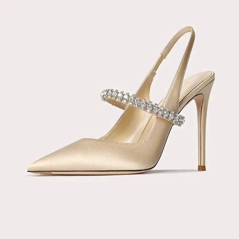 Celestine Crystal-Strap Slingback Heels product image 4