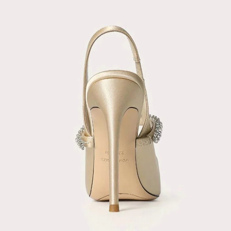 Celestine Crystal-Strap Slingback Heels product image 6