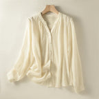 CloudMist™ Linen — Feel Effortless Elegance and Turn Every Head With Featherlight Confidence (Beige XS) - | Zavonix