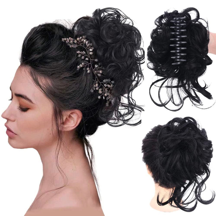 Chic Synthetic Hair Bun Clip Product Image 01