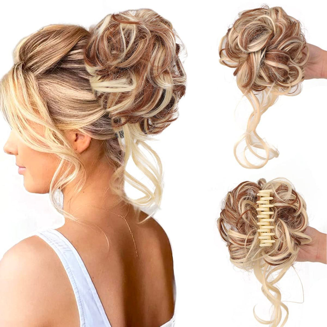 Chic Synthetic Hair Bun Clip Product Image 08