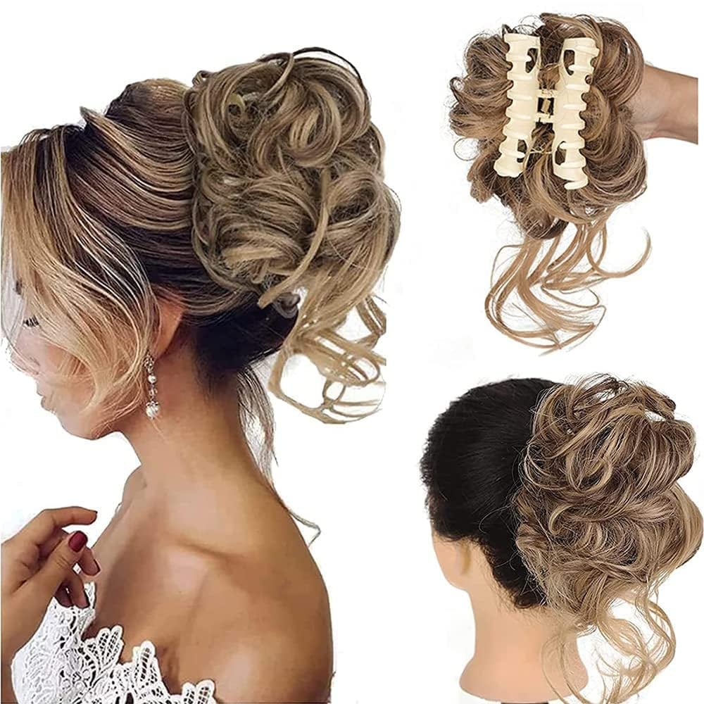 Chic Synthetic Hair Bun Clip Product Image 16