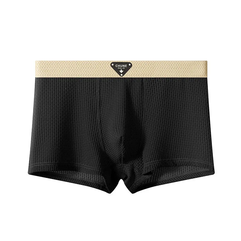 Chune Men's Boxers | Cooling Ice Silk Fabric for Ultimate Comfort (Black XS) - Men's Underwear | Zavonix