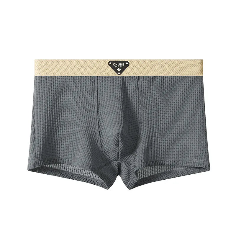 Chune Men's Boxers | Cooling Ice Silk Fabric for Ultimate Comfort (Gray XS) - Men's Underwear | Zavonix
