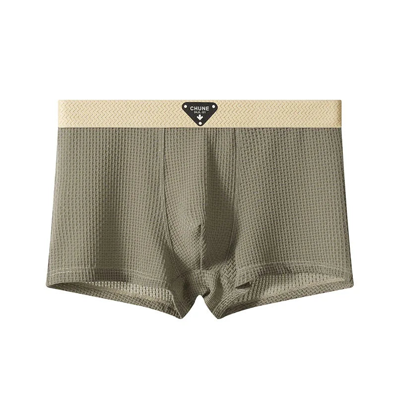 Chune Men's Boxers | Cooling Ice Silk Fabric for Ultimate Comfort (Green XS) - Men's Underwear | Zavonix