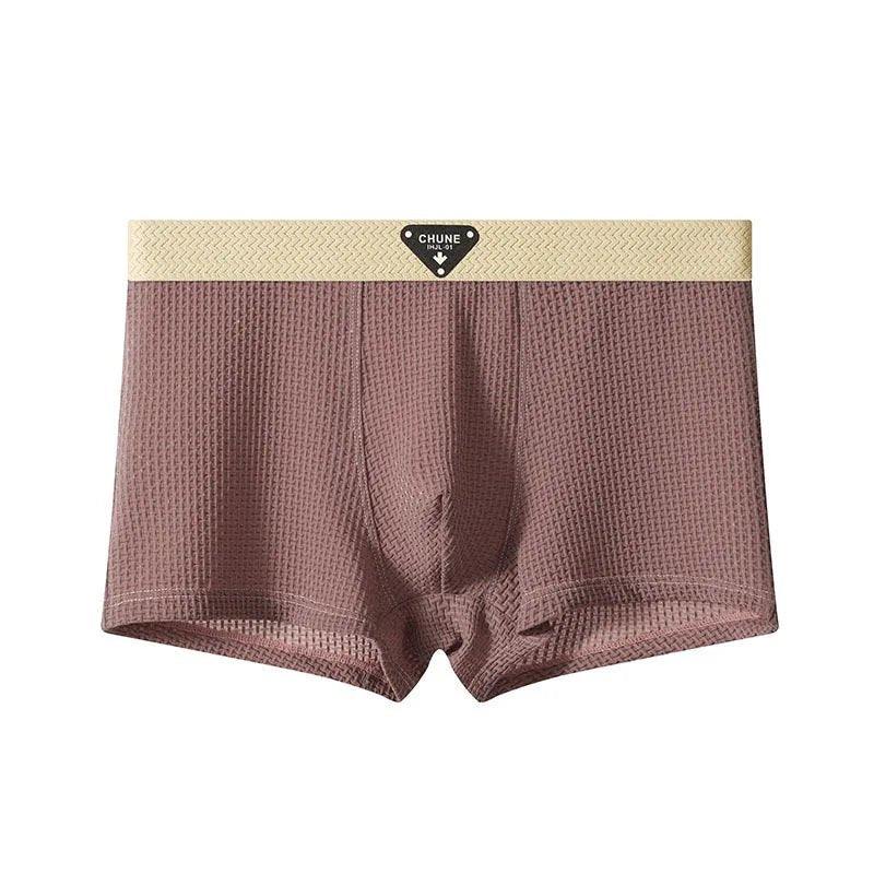 Chune Men's Boxers | Cooling Ice Silk Fabric for Ultimate Comfort (Pink XS) - Men's Underwear | Zavonix