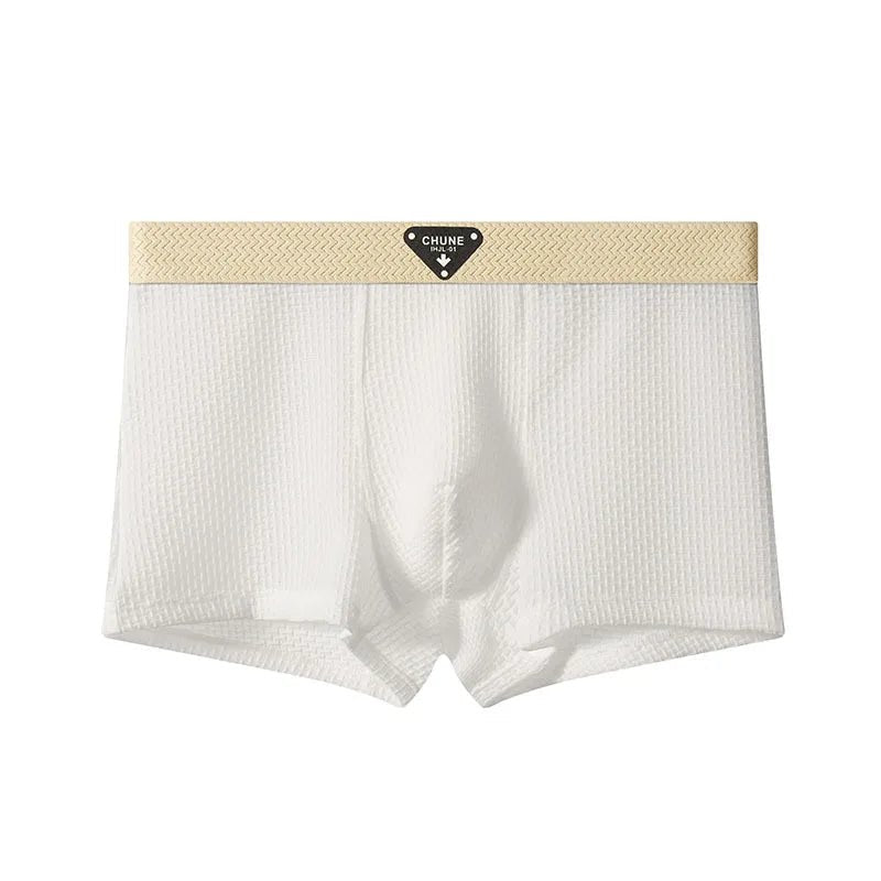 Chune Men's Boxers | Cooling Ice Silk Fabric for Ultimate Comfort (White XS) - Men's Underwear | Zavonix