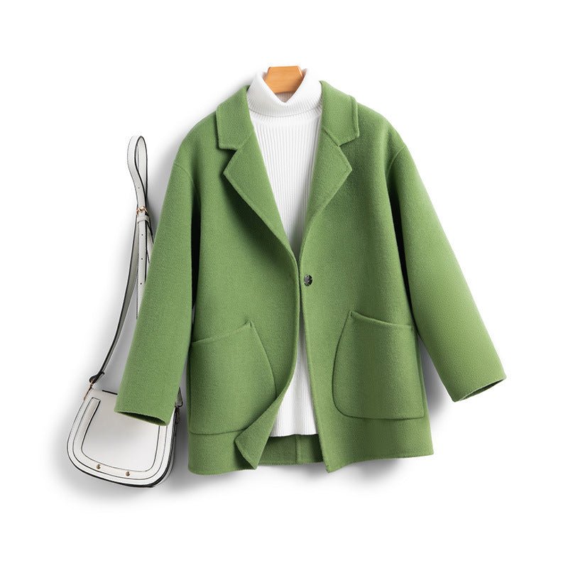 CLARA WOOL COAT (Green XS) - | Zavonix