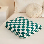 Classic Checkerboard Throw Blanket – Plush 100% Polyester Sofa Cover for Warmth and Comfort 11