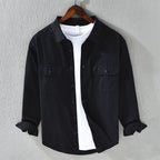 Classic Cotton Morrison Shirt (Black XS) - | Zavonix