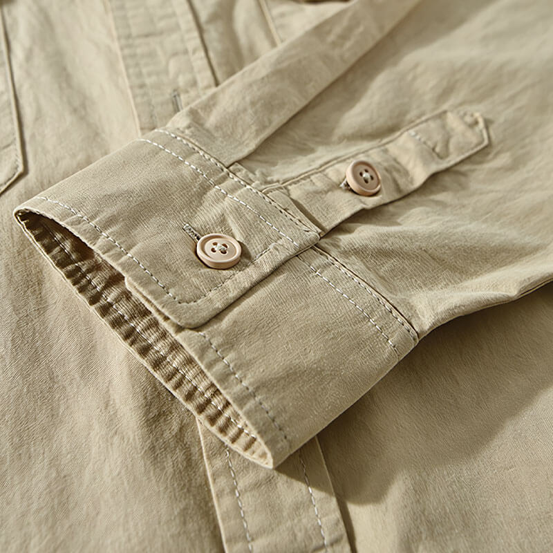 Classic Cotton Morrison Shirt (Black XS) - | Zavonix