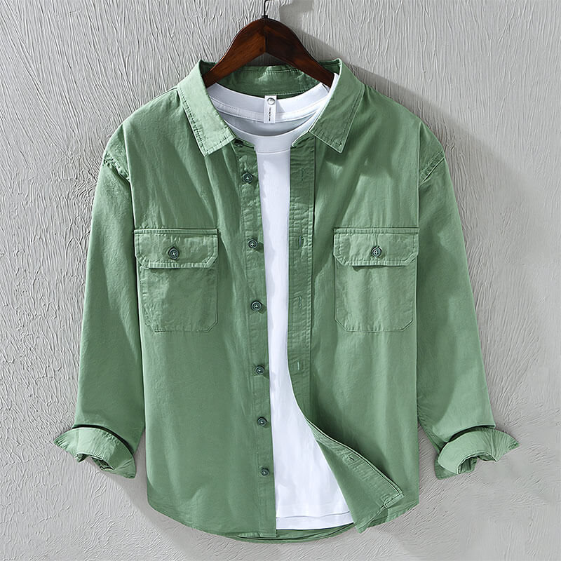 Classic Cotton Morrison Shirt (Black XS) - | Zavonix