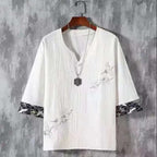 Classic Eastern Elegance Shirt Traditional Chinese Style Shirt (White XS) - | Zavonix