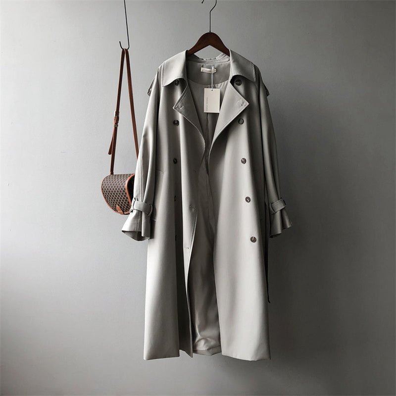 Classic Trench Coat RainGuard Coat (Gray XS) - | Zavonix