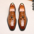 Crocodile Leather Loafers (Brown US 6 / EU 38) - | Zavonix
