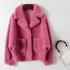 Cloudlike Hug™ WOOL COAT (Pink XS) - | Zavonix