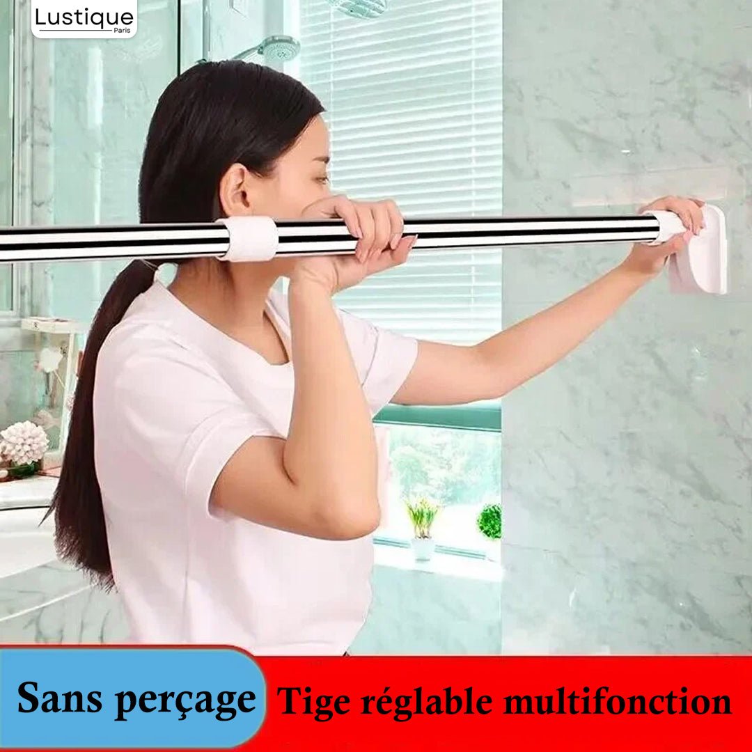 ClickFix™ – Universal Telescopic Curtain Rod Without Drilling for Bathroom and Kitchen [50% Off] (Long (360–560 mm) ) - | Zavonix