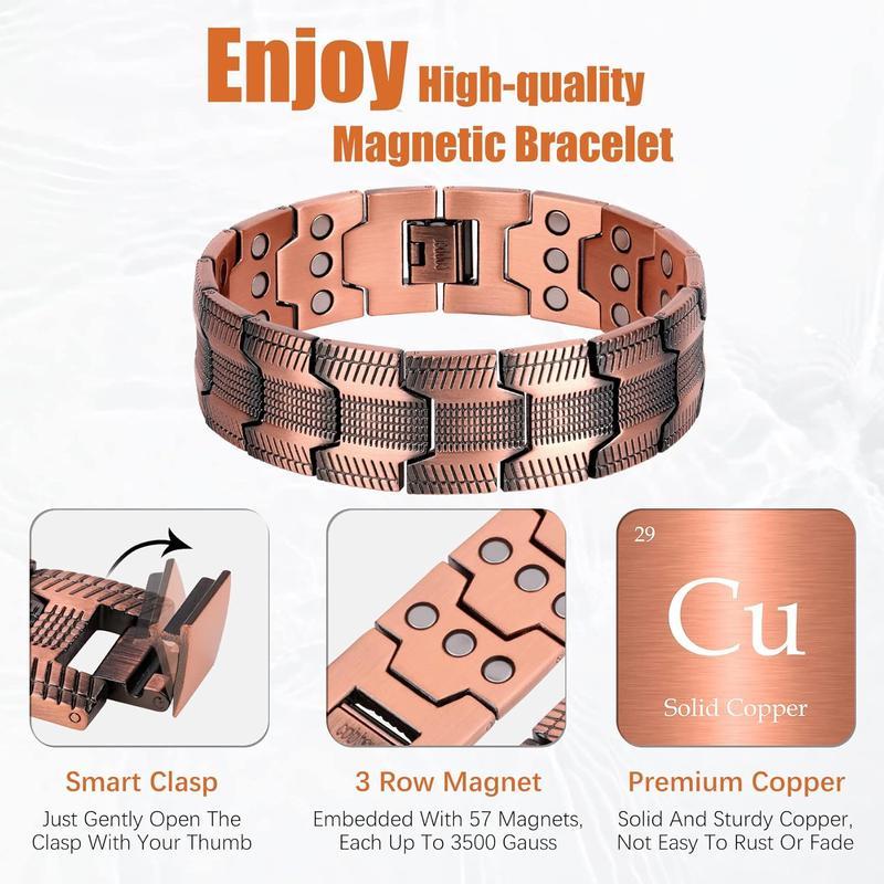 Cobra Magnetic Bracelet | 99.99% Pure Copper, Magnetic Therapy for Wellness