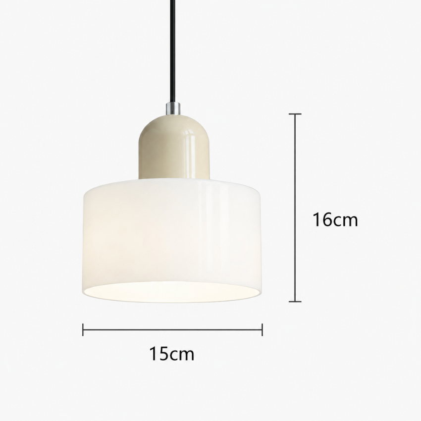 Compact Geometric Glass Pendant Light Product Image 06