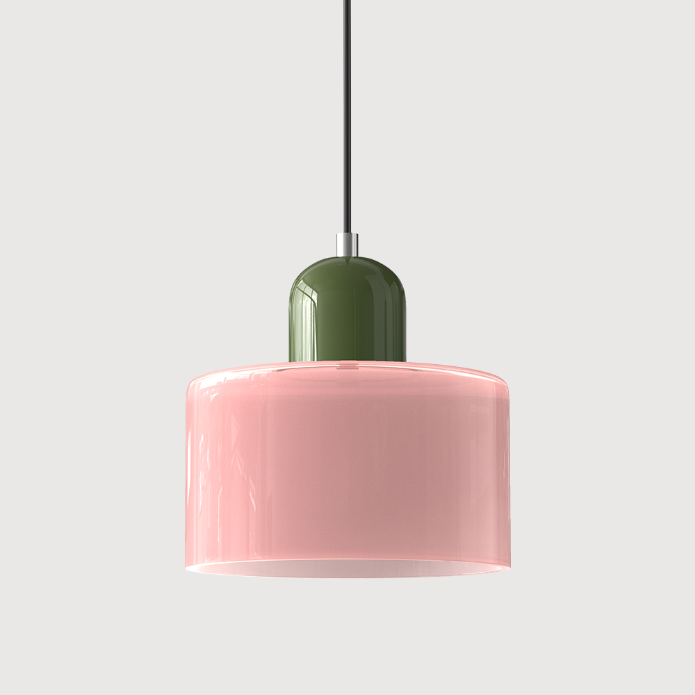 Compact Geometric Glass Pendant Light Product Image 08