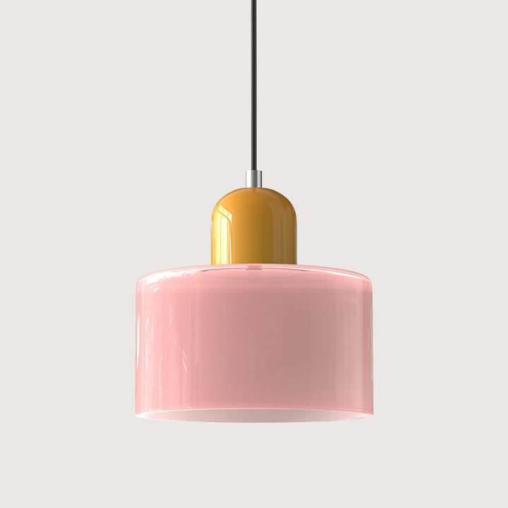 Compact Geometric Glass Pendant Light Product Image 11