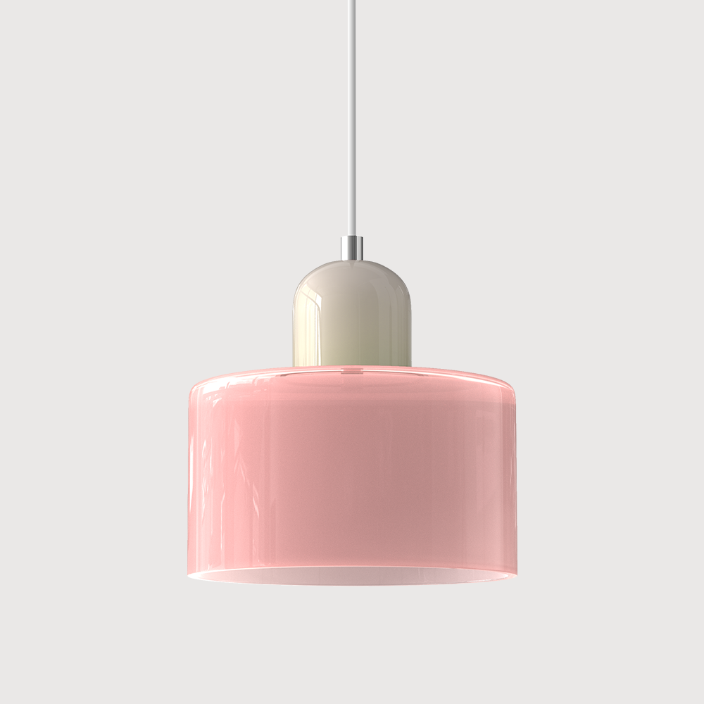 Compact Geometric Glass Pendant Light Product Image 12