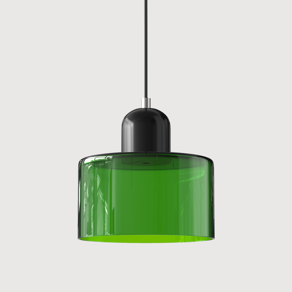 Compact Geometric Glass Pendant Light Product Image 13