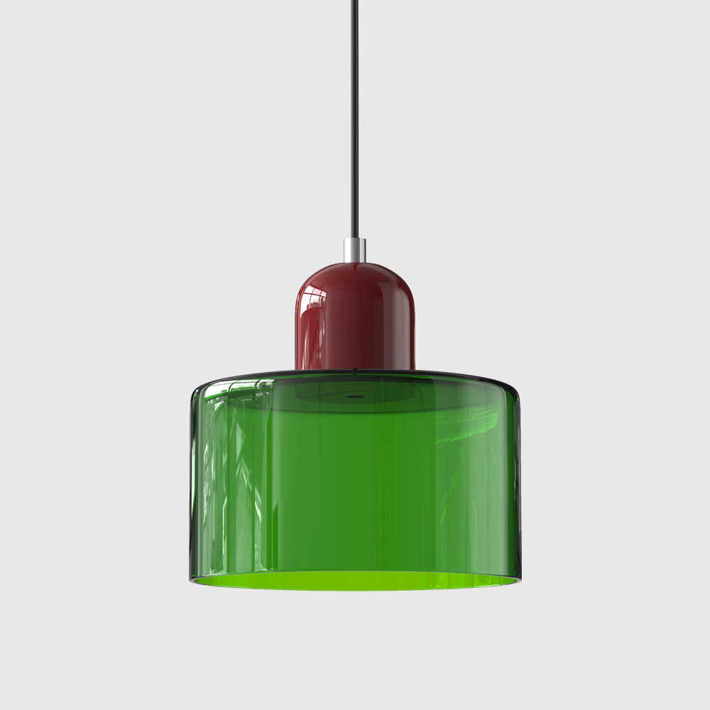 Compact Geometric Glass Pendant Light Product Image 18