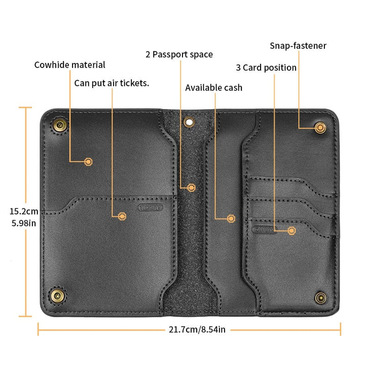 Compassslim Leather Travel Wallet Passport Holder Product Image 04
