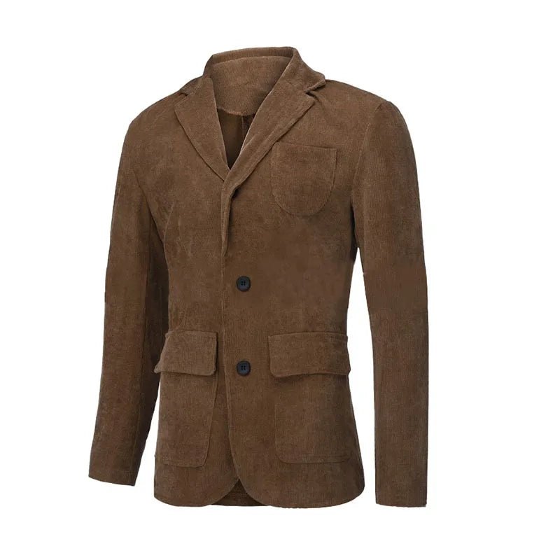 "Conte di Venezia" Vintage Corduroy Coat (Brown S) - | Zavonix